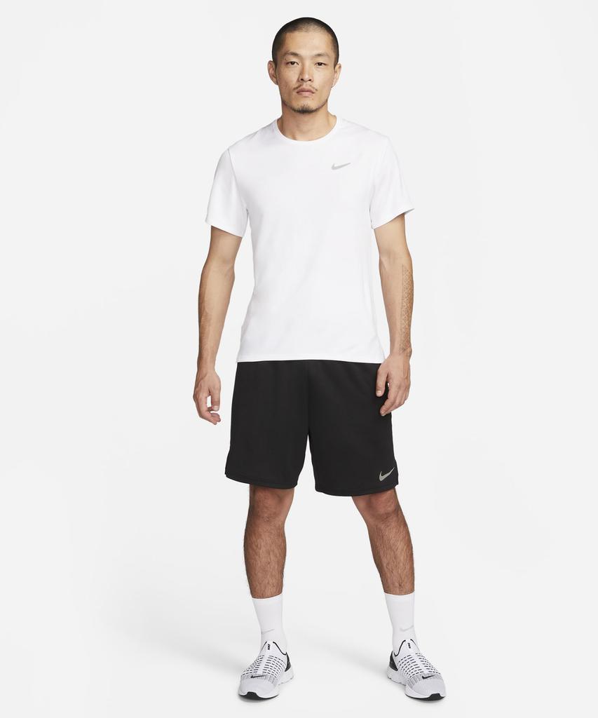 NIKE Dri-Fit Uv Miler Short Sleeve Running Top M - White / Dv9316-100