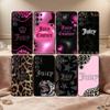 Pink J-Juicys C-Coutures Phone Case For Samsung S26,S25,24,23,22,30,21,10,9,Ultra,Plus,Lite,Black Soft Case