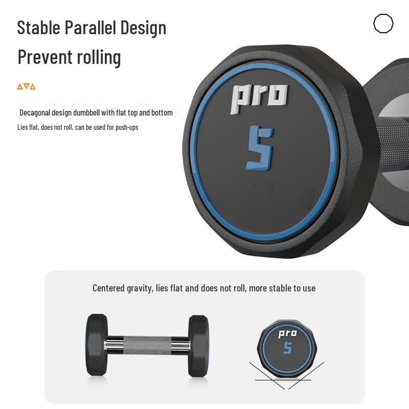 Leap Tiger Rubber-Coated Dumbbell Set