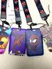 Anime Characters Card Holder Lanyard Keychain ID Credit Bus Card Cover Hang Rope Lariat Lanyard Key Rings Fans Gifts