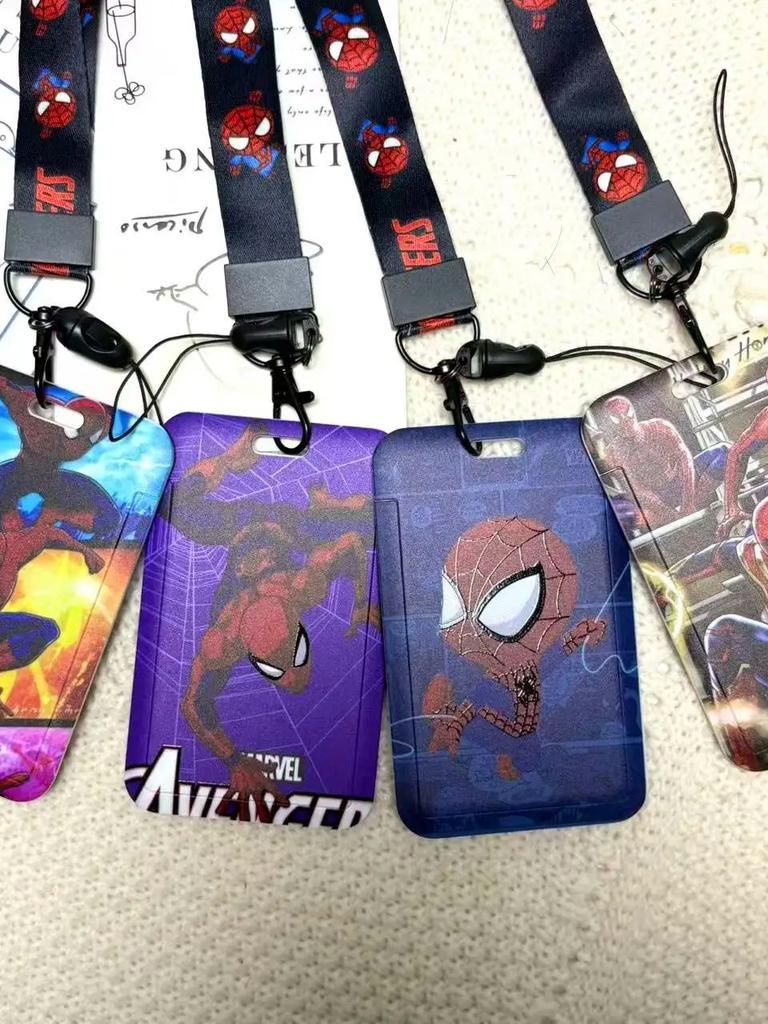 Anime Characters Card Holder Lanyard Keychain ID Credit Bus Card Cover Hang Rope Lariat Lanyard Key Rings Fans Gifts