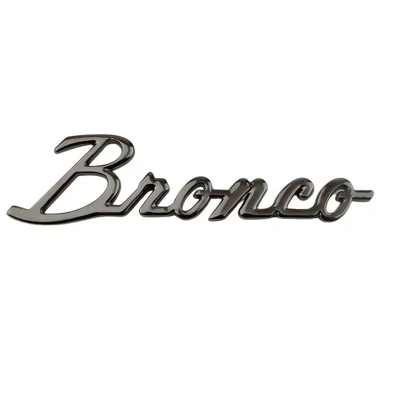 WBTI6 For Ford Bronco 2020 2021 2022 2023 Metal Fender Side Letter Badge Window Body Emblem Sticker Decoration Trim Accessory