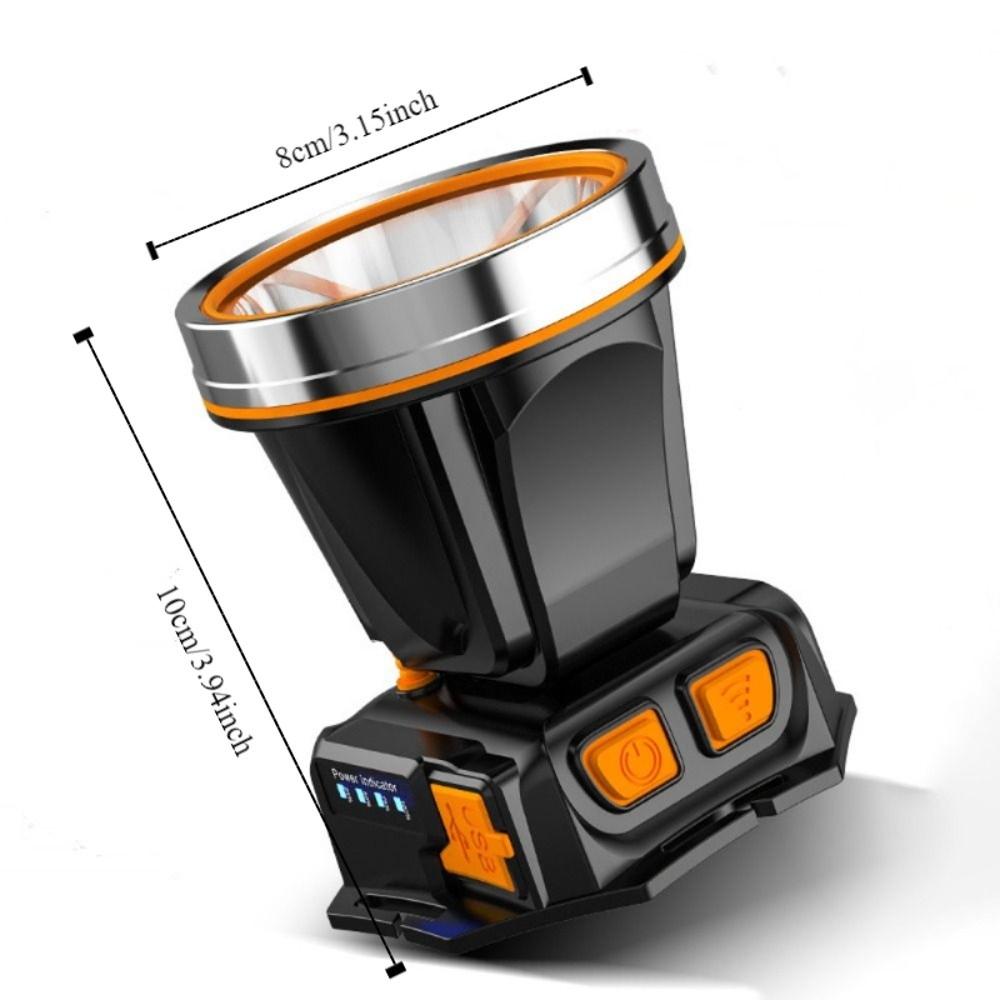 Adjustable Multifunctional Headlamp USB Rechargeable Strong Light Flashlight  Outdoor Camping
