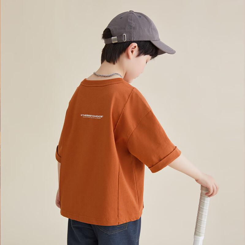 Boys' Summer Pure Cotton Short-Sleeve T-Shirt
