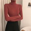 Dolcevita Pullover Maglioni Donna Autunno Inverno Primer Camicia Manica lunga Corta Slim fit Maglione aderente Solido