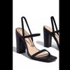 Large size summer new high-heeled sandals women's thick heel square head height-increasing women's shoes large size
