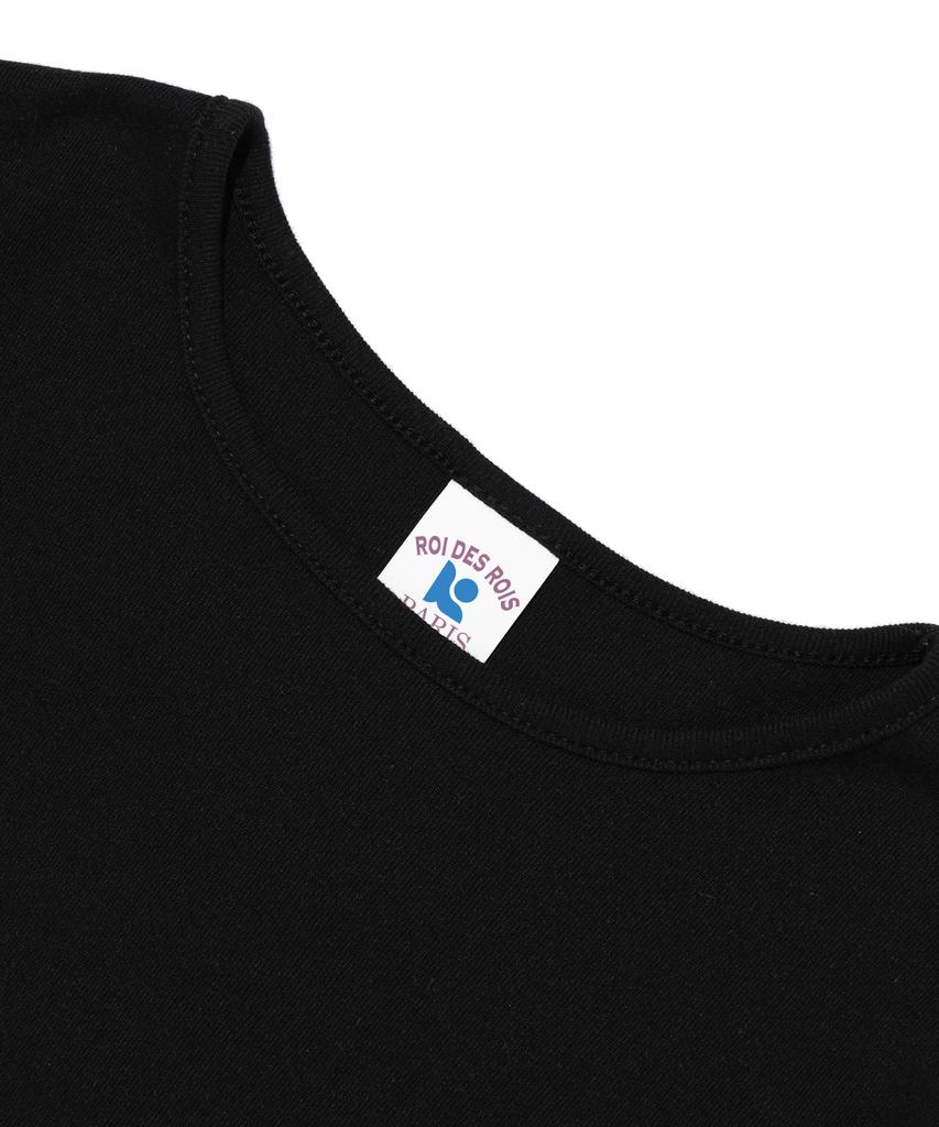 ROIDESROIS Origin Paris Crop Short Sleeve T-Shirt (Black)