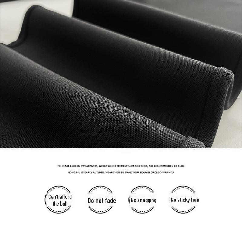 Women's High Waist Black Flared Velvet Trousers - Slim Fit, Casual, Autumn/Winter Wide Leg Pants