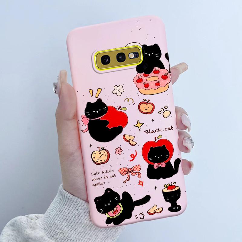 For Samsung Galaxy S10e Phone Case Flower Girls Design Soft Silicone TPU Back Housing for Galaxy S10E S10 E SM-G970F/DS Covers