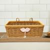 Imitation Basket Woven in Rattan, Kitchen Editing Organizer, Storage Organizer Hanging Basket