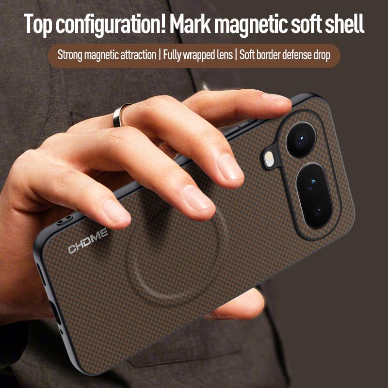 Honor Magic8/X9D Drop-Proof Magnetic Suction Phone Case with New Mark Pattern.