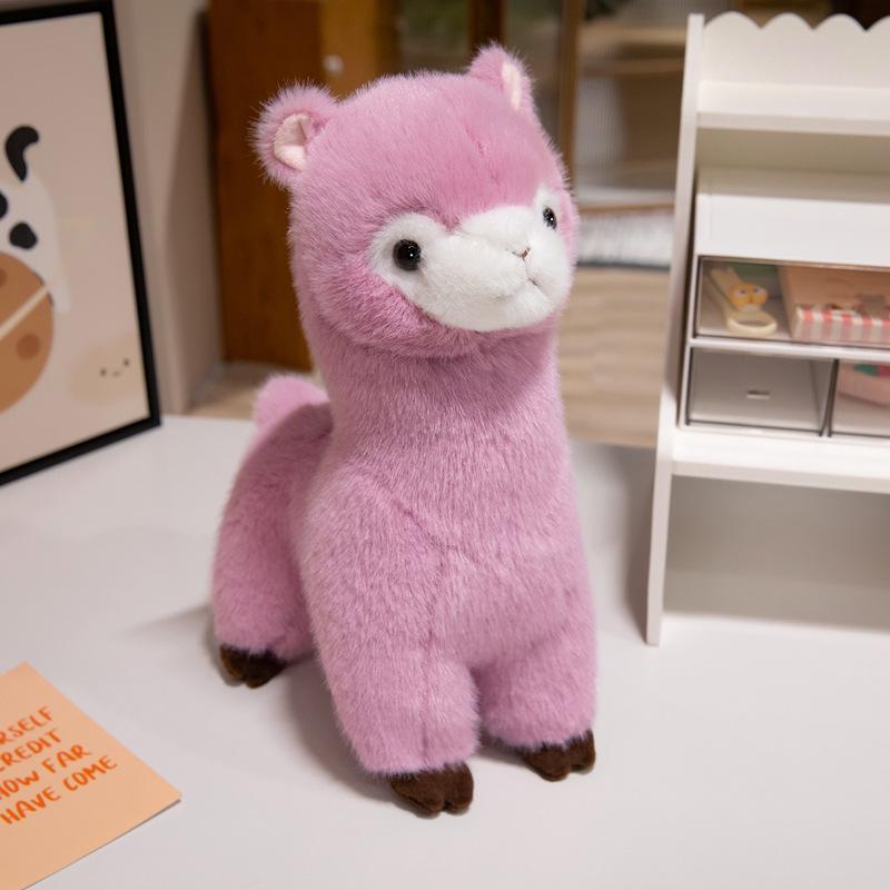 Adorable Realistic Alpaca Plush Sheep Zodiac Doll