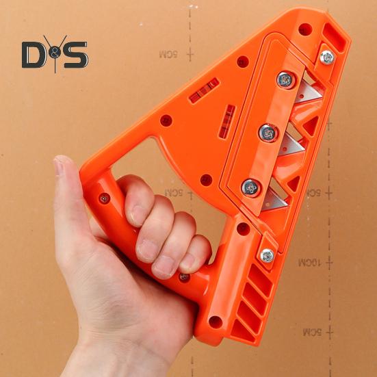 Gips-carton teșit gips-carton cu tăiere rapidă Rindea manuală Mâner ergonomic Instrument de rindeluit pentru plăci de gips-carton de 45/60 de grade, utilizat pe scară largă, cu lame ascuțite