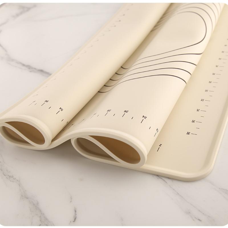 Silicone Pad Baking Mat Sheet Food Grade Household Tough Durable Kneading Dough Mat for Kitchen Rolling Large Dough Non-Stick