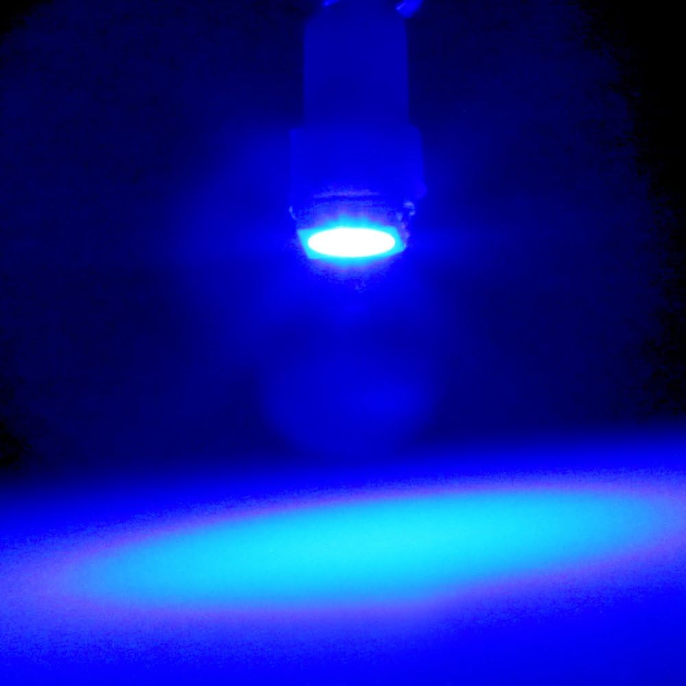 Cciyu 20x Blue T5 Blue Dashboard Instrument Panel Instrument Speedometer Gauge Cluster 37 73 74 79 17 57 5050 1-SMD LED Light Bulb 12V (blue)