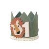 Children'S Birthday 1-Year-Old Lion-Crown Decoration, Birthday Border Crown Party Decoration Supplies