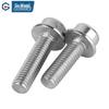 Guwanji 304 Stainless Steel Hex Flange Head Anti-slip Screws