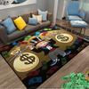 Playful Rich Man Game Monopoly Dollar Cartoon Carpet Rug for Bedroom and Living Room Non-slip Floor Mat Decorative Sofa Doormat