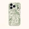 Botanical Tropical Wildlife Sketch Nature Art Graphic Film Aesthetic Protective Shockproof Bumper Phone Case Cover For iPhone 14 15 16 17 Pro Max Plus
