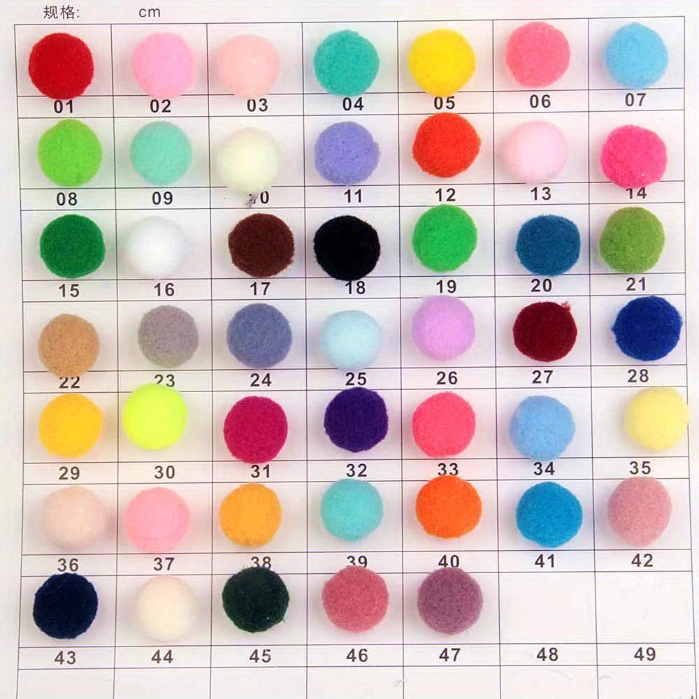 100PCS 25MM Mini Fluffy Soft Pom Poms Pompoms Ball Handmade Kids Toys Wedding Christmas Decor DIY Sewing Craft Supplies
