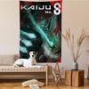 Anime Kaiju No 8 Tapestry Art Printing Japanese Wall Tapestry Anime Wall Hanging Home Decor