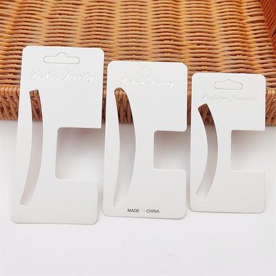 50Pcs Display Cards For Hair Claw Clip Paper Card Headdress Card Hang Tag Card