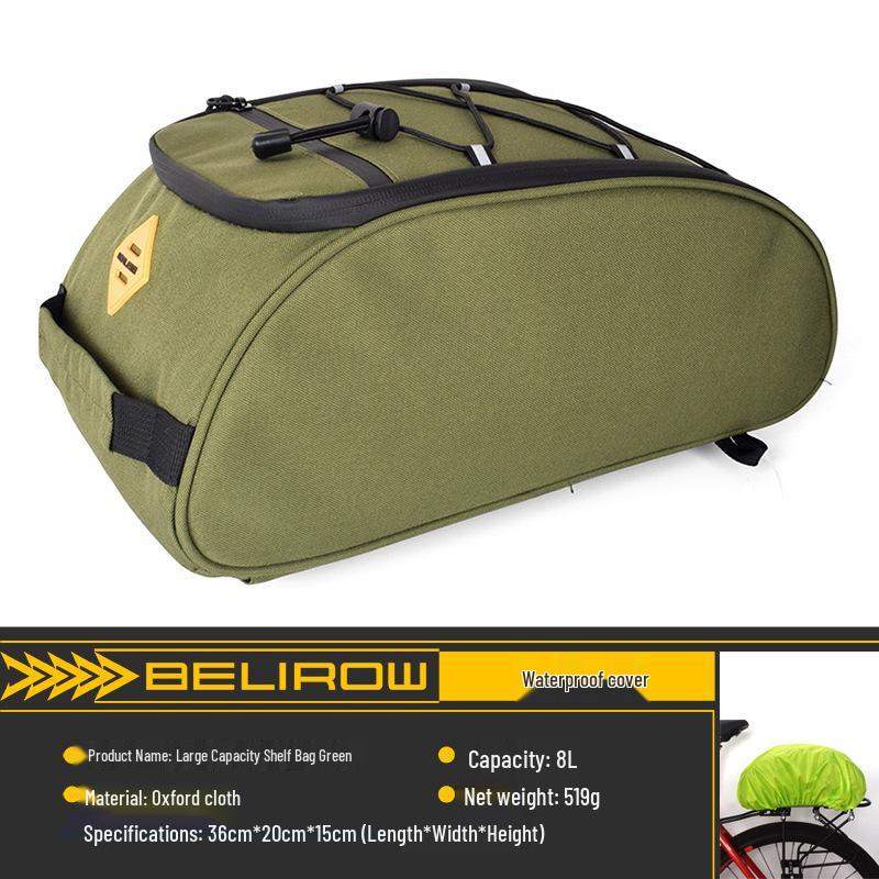 Folding Bike Quick-Release Pannier: Bicycle Luggage Rack, Tail Bag, Cycling Storage for Long-Distance Rides