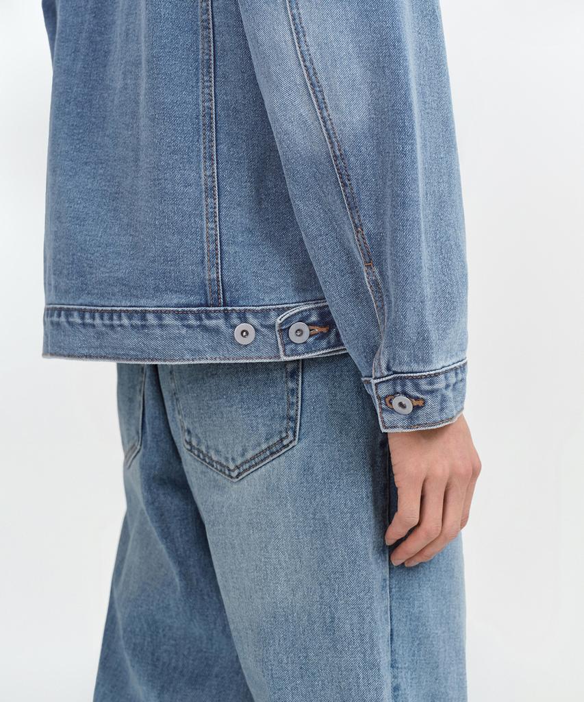 Musinsa Standard Relaxed Denim Trucker Jacket [Light Indigo]