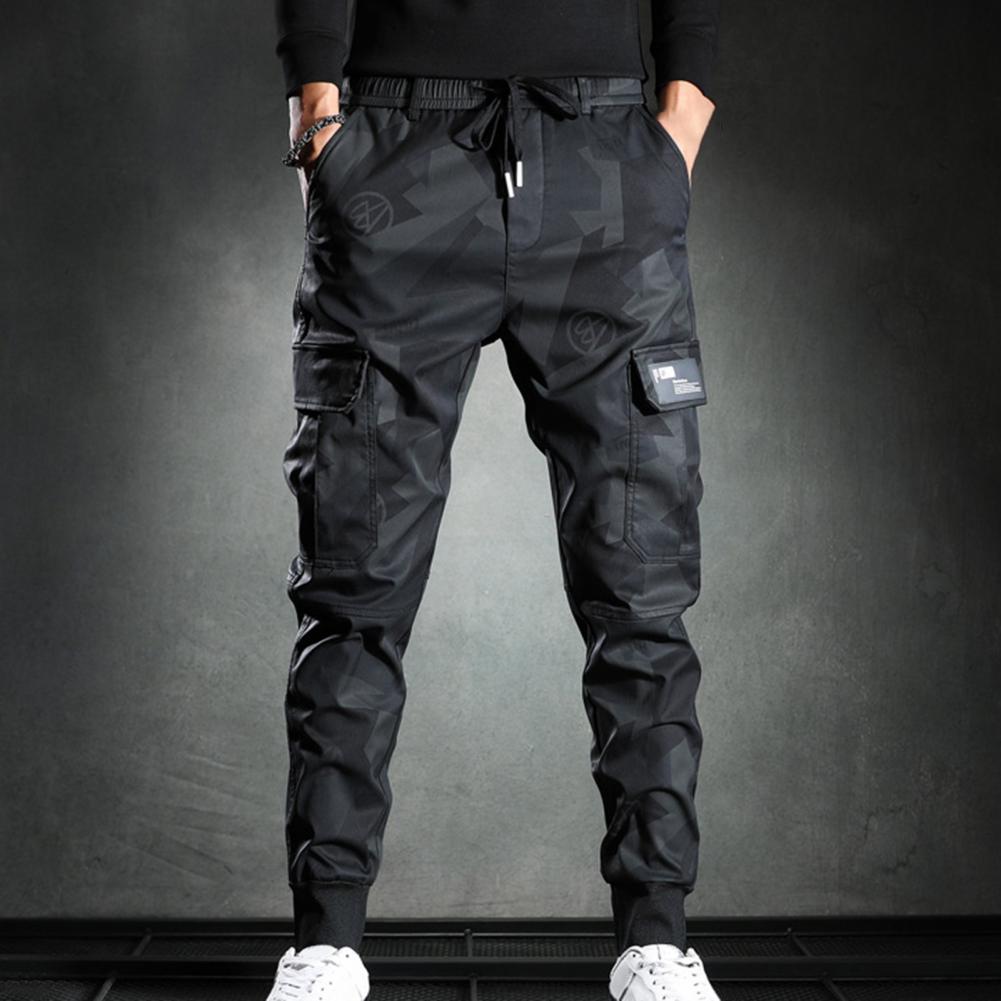 Cargo Pants Men Street Clothing Casual Trousers Jogging Pants Pants Men's Strap Pant for Daily Wear