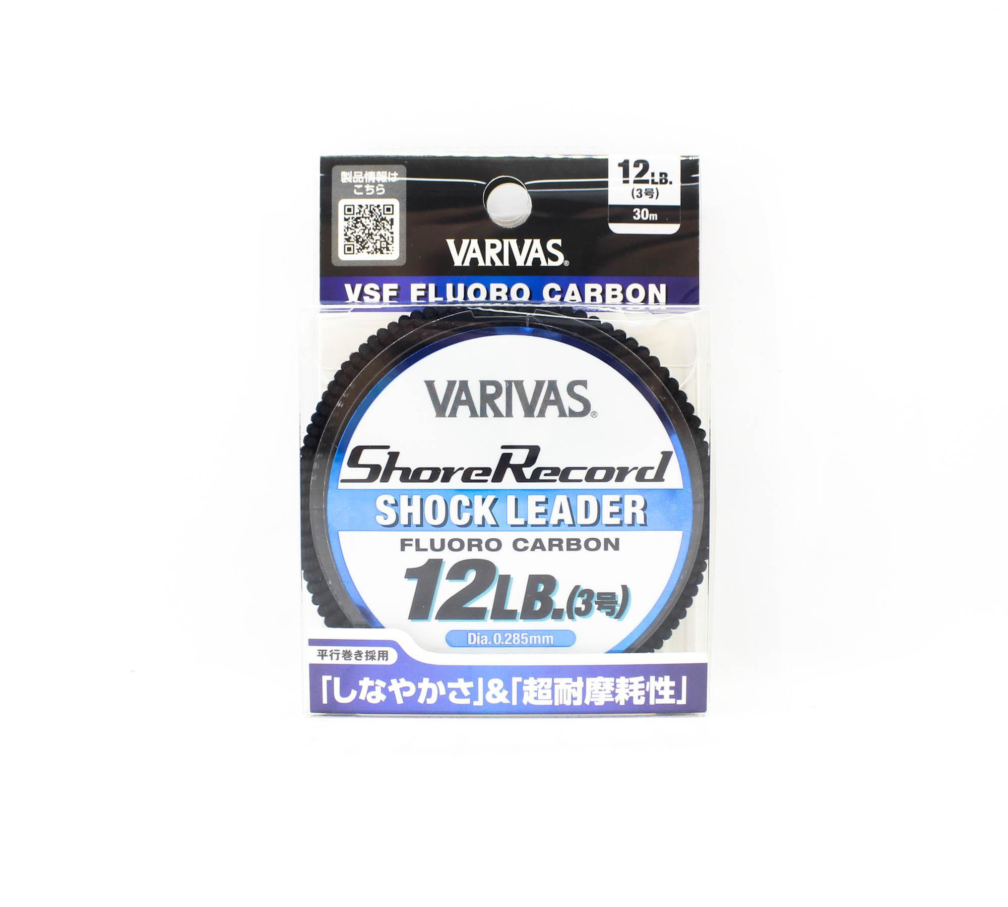 

Varivas Fluorocarbon Shore Record Shock Leader Line 30m 12lb (9901) чистий
