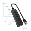 Multiple Port USB3.0 Hubs Featuring SDTF Card Slots 2 USB2.0 Port Data Transfer Adapters For Computer Tablets