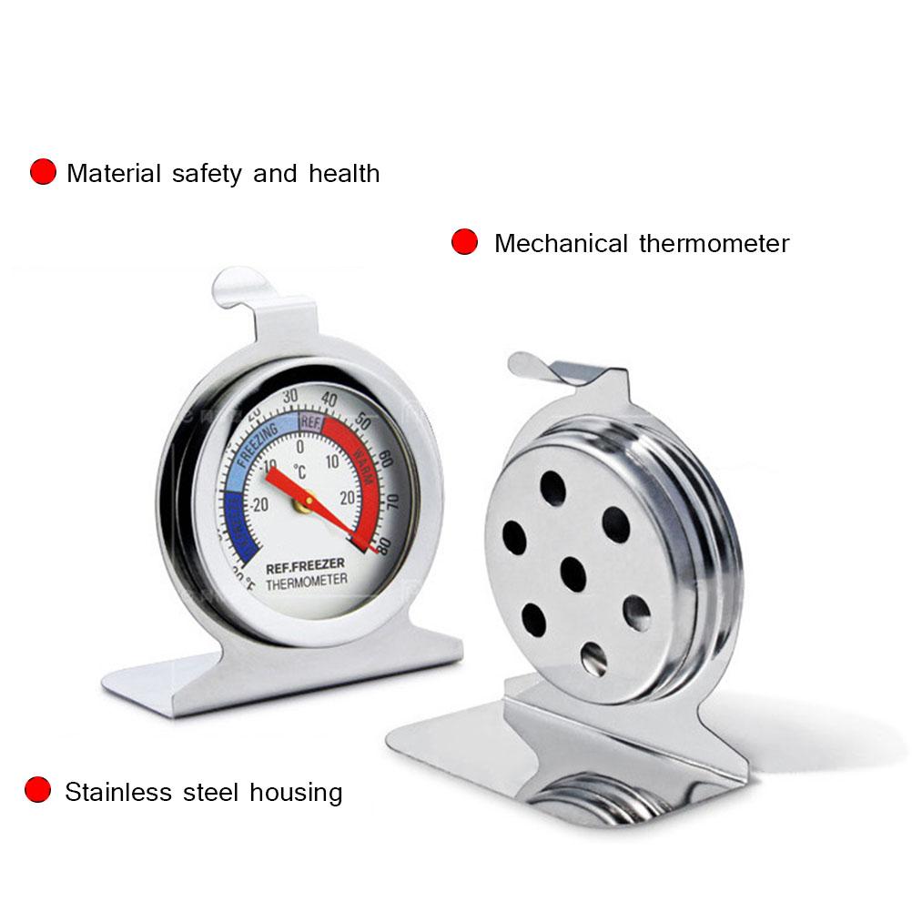 Refrigerator Thermometers Large Dial Fridge Freezer Thermometer with Hook