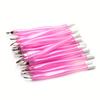 Doublehead Cuticle Trimmer with Pusher Dead Skin Remover Nail Art Fork Pink Cuticle Remover Nipper Stainless Steel Pedicure Nails Care Tools