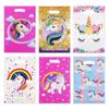 10/20/30Pcs Unicorn Gift Bags Plastic Candy Biscuit Packaging Bag Kids Girls Unicorn Theme Birthday Party Decoration Supplies