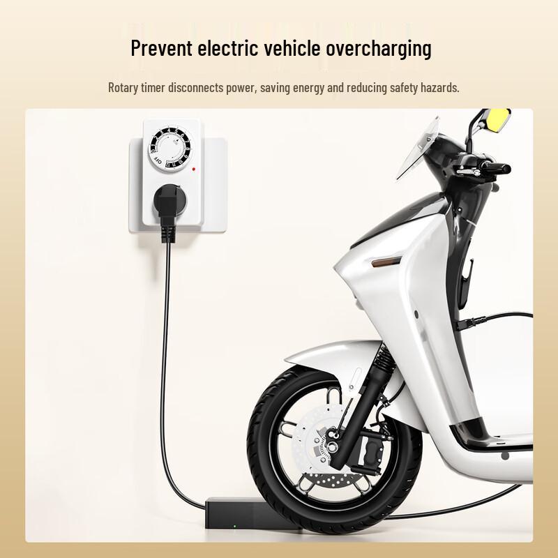 BIAZI Automatic Power-Off Timer Socket for Electric Vehicles