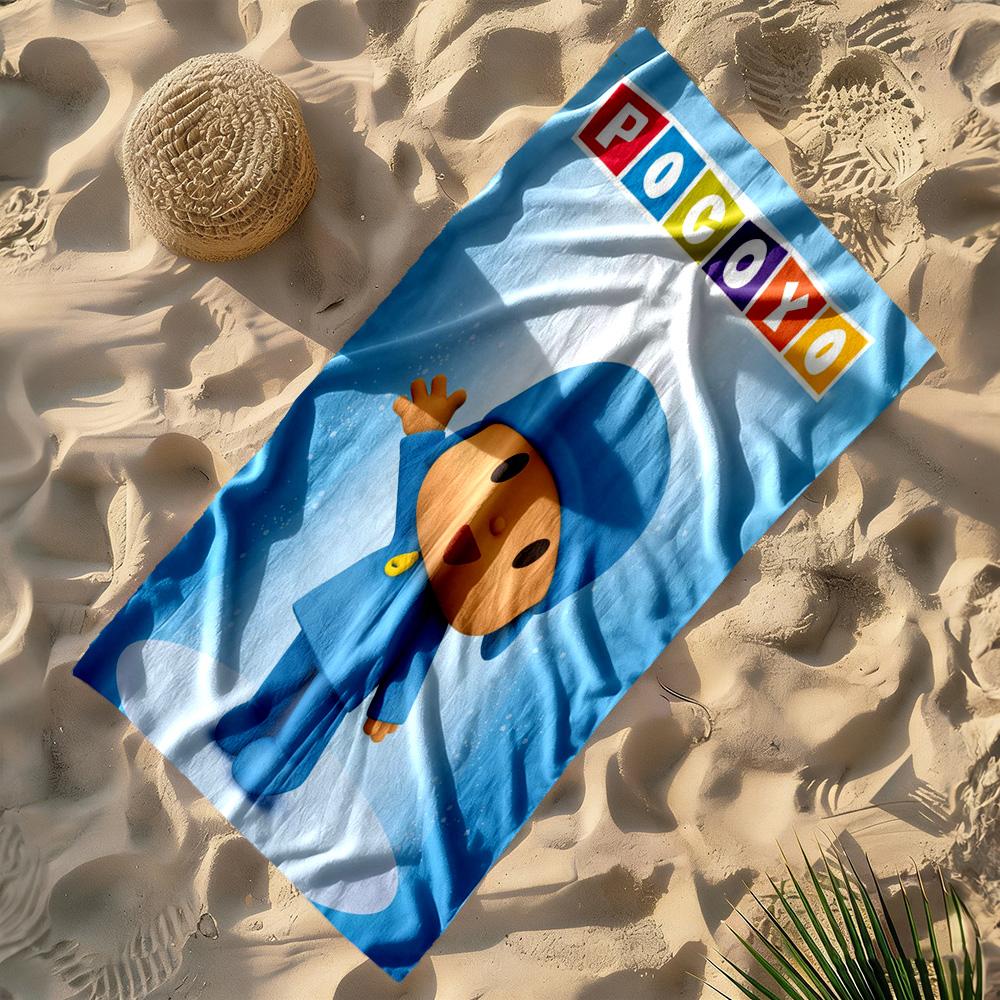 Pocoyo Beach Towel High Absorbency & Quick-Dry Comfortable Lightweight Suitable for Sports, Travel, Swimming, Yoga, Bathroom, Beach, And Pool