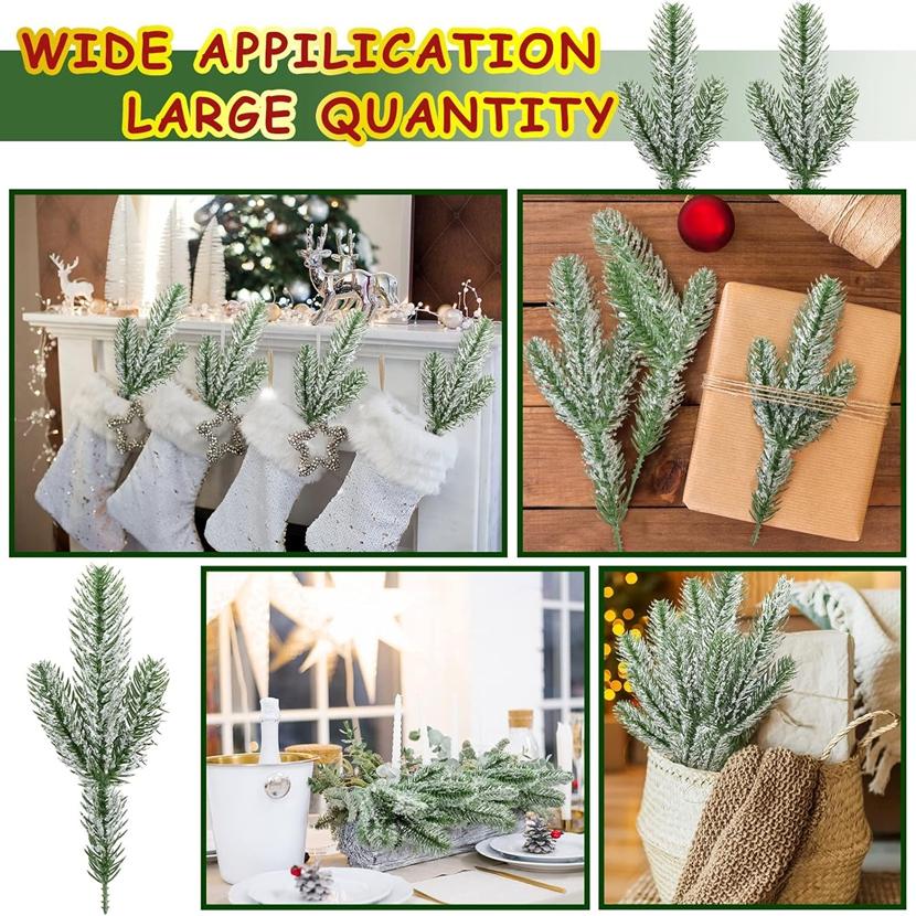10/20Pcs Artificial Plants Pine Home Room Outdoor Garden Yard Table Decor Accessory Wedding Party Christmas Tree Gift Box Props