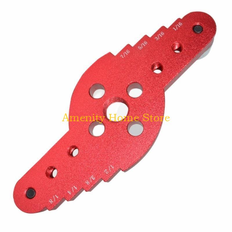 F26C Professional 2-in-1 Center Locator Center Dowel Jig Hole 6-10mm Guide Aluminum Alloy Woodworking Tool