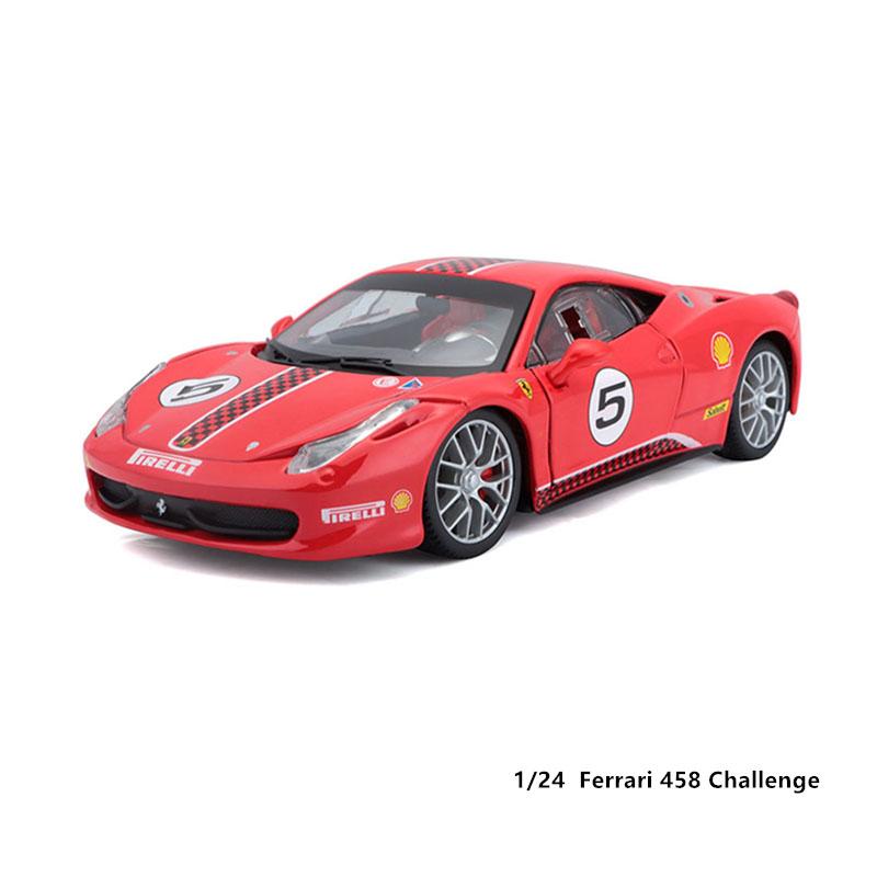 Bburago 1:24 2024 Ferrari 499P LMH FORMULA RACING 250GTO FXXK 458 Alloy Luxury Vehicle Diecast Cars Model Toy Collection Gift