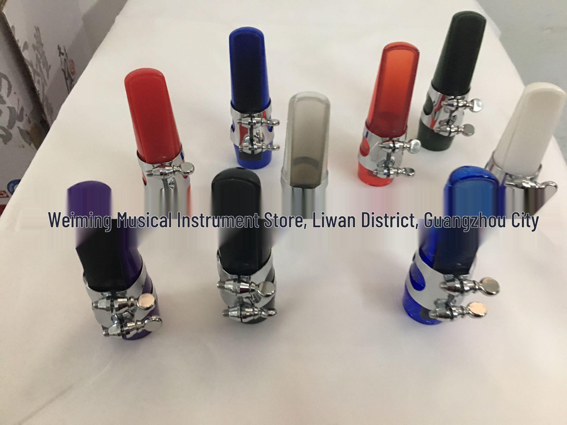 Portable Saxophone Mouthpiece Set for Alto, Soprano, Tenor with Ligature & Reed Purple