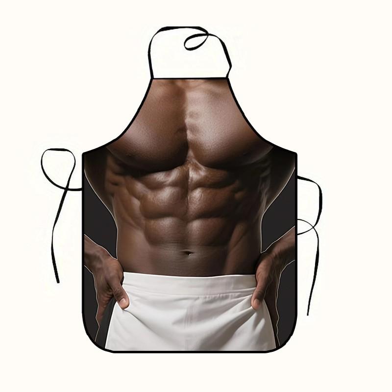 High-level Appearance Quality Barbecue Creative, Funny And Amusing 3D Printed Water- Beauty Girl Apron.