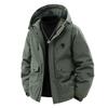 2025 Men's Plus Size Winter Windproof Cotton Jacket - Outdoor and Workwear