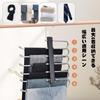 VorsiPro Trouser 6 Vertical and Horizontal Stainless Easy To for Towel Towel Hanger, Tiers, 2-Pack, Use, Non-Slip, Wrinkle-Resistant, Steel,
