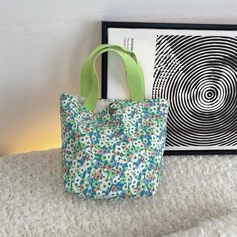 11 Autumn and winter retro casual bento bag, hand bag, work sundries, small cloth bag, women's portable tote bag