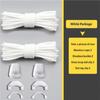 3Pairs Elastic Shoe Laces With Cord Lock Fasteners Anti Slip Stretchy Shoelaces Sneakers Lace For Men Women Teen Kid