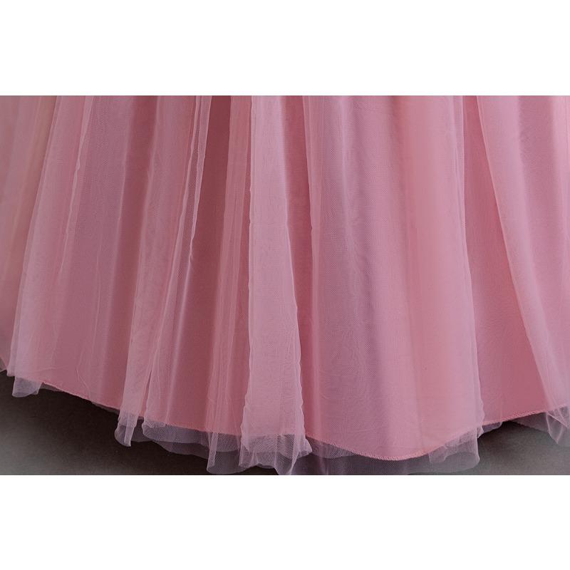 Mädchen Rosa Träger Tüll Prinzessinnenkleid Kinder Festliches Kleid
