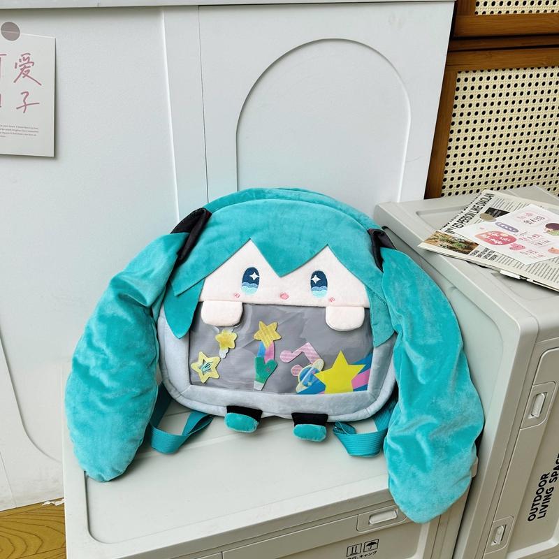 Adorable Plush Backpack Kawaii Itabag Lovely Anime Soft Shoulder Bag Cartoon Backpack for Daily Use & Fan Gift