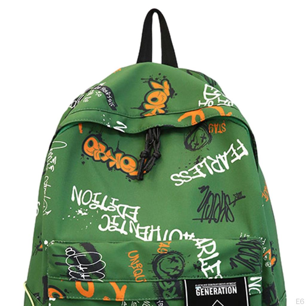 Graffiti Backpack Bookbag Knapsack Schoolbag for Boys Girls Women Men College