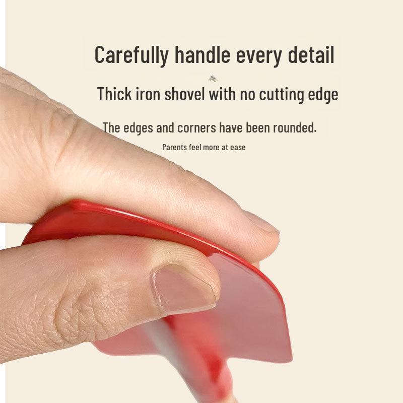 Children's Iron Beach Shovel Set - 3 Pieces for Sand and Gravel Play