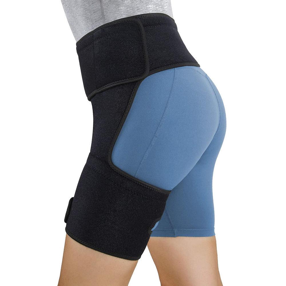 1Pcs Hip Brace, Non-slip Lower Back Support Brace, Sciatica Pain Relief Brace, Thigh/Hamstring Compression Support